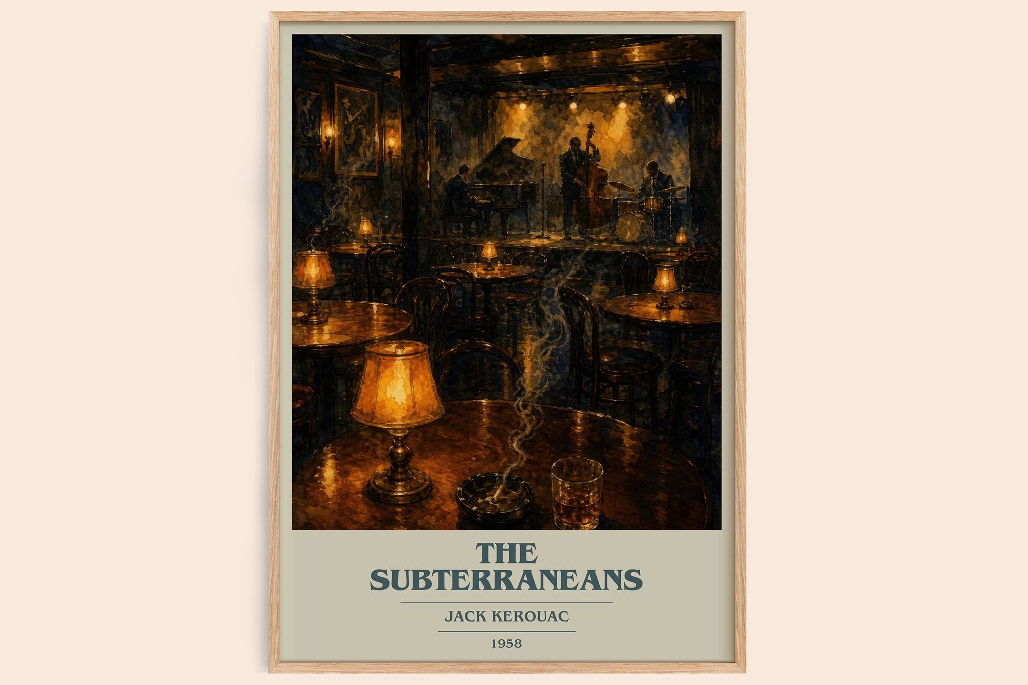 The Subterraneans Book Cover Poster by Jack Kerouac