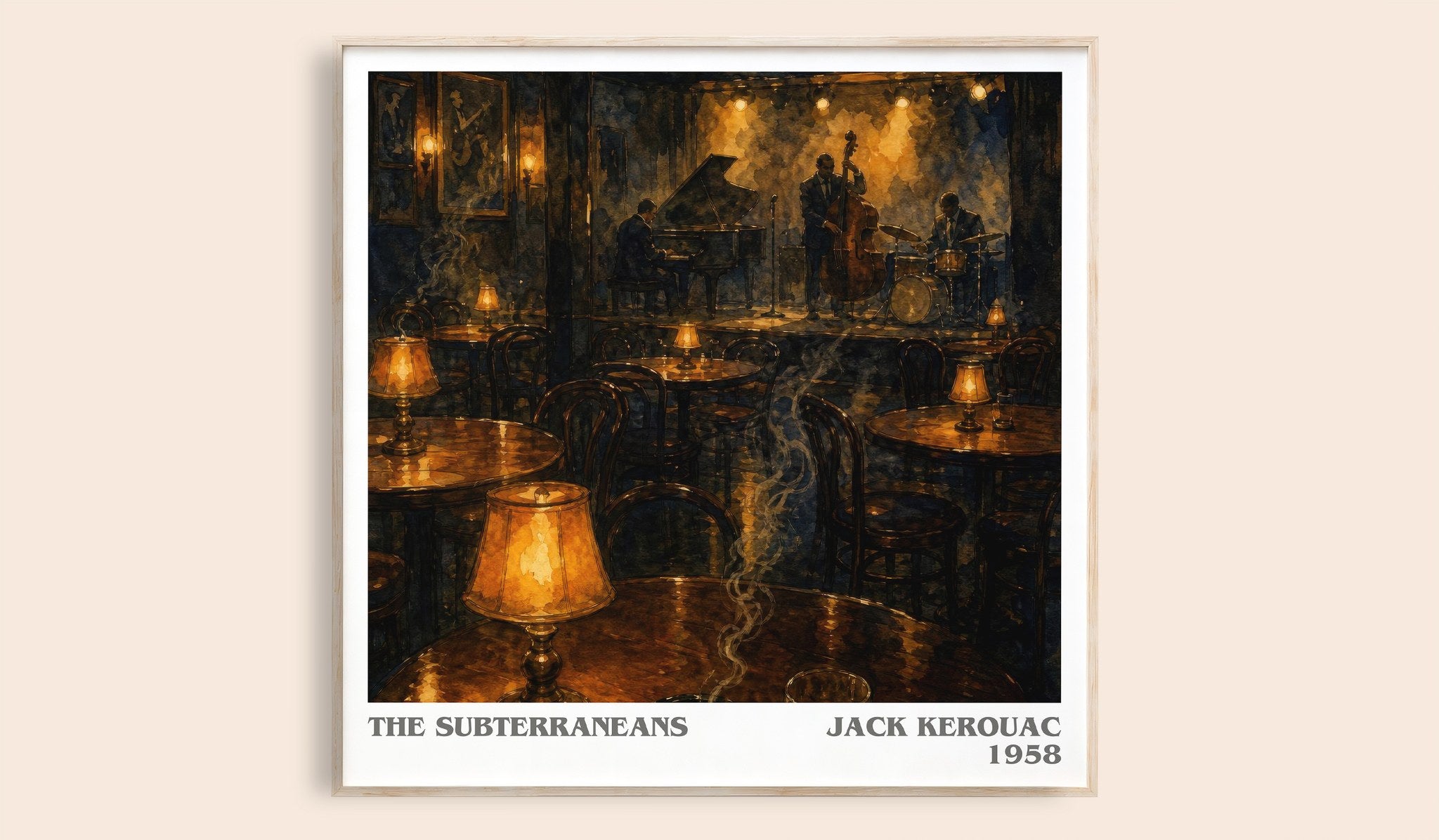 The Subterraneans Literary Art Print by Jack Kerouac