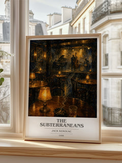 The Subterraneans book cover poster colour and style options – Jack Kerouac book art