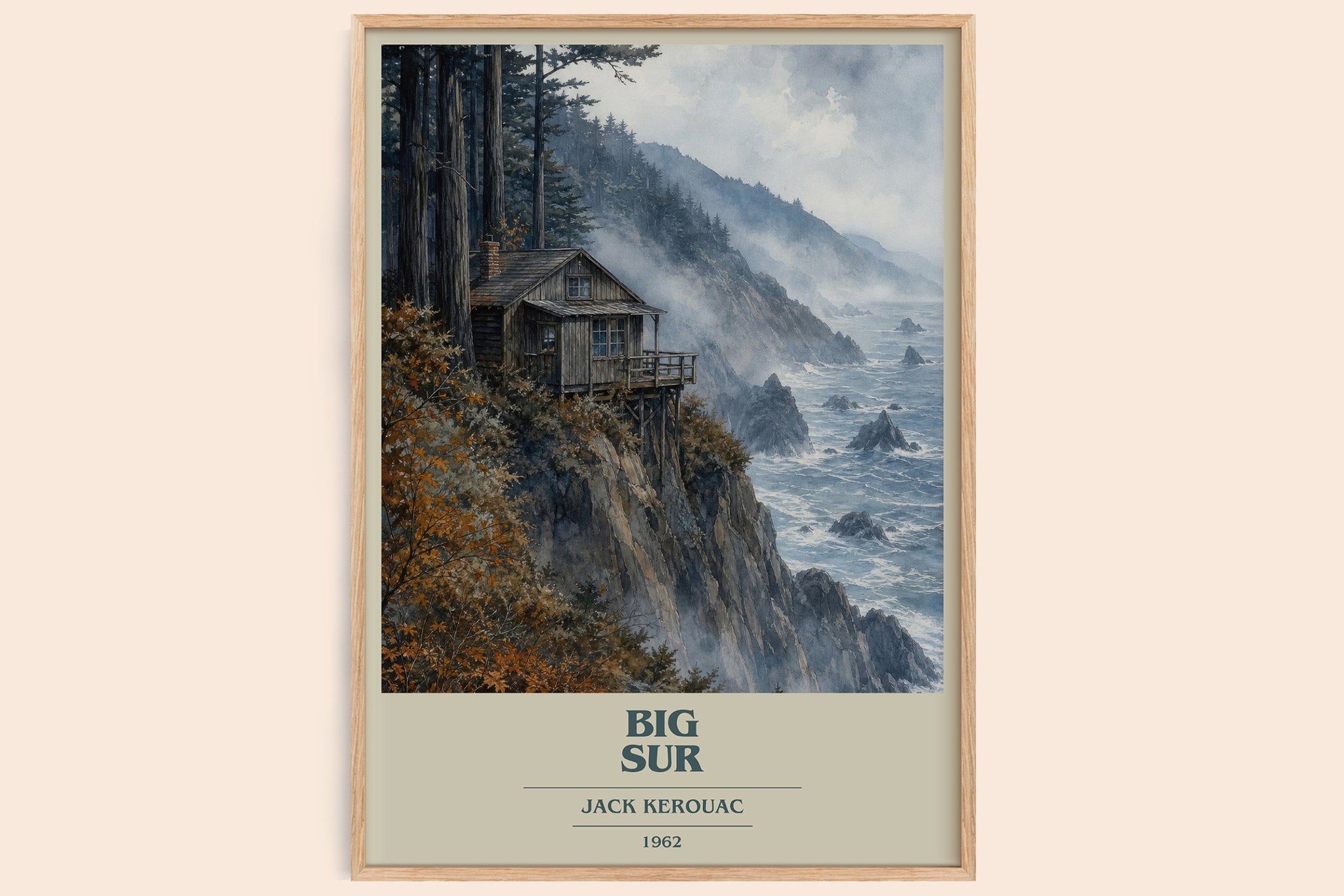 Big Sur Book Cover Poster by Jack Kerouac