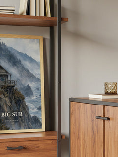 Big Sur book watercolour illustration paper finish options – matte satin gloss
