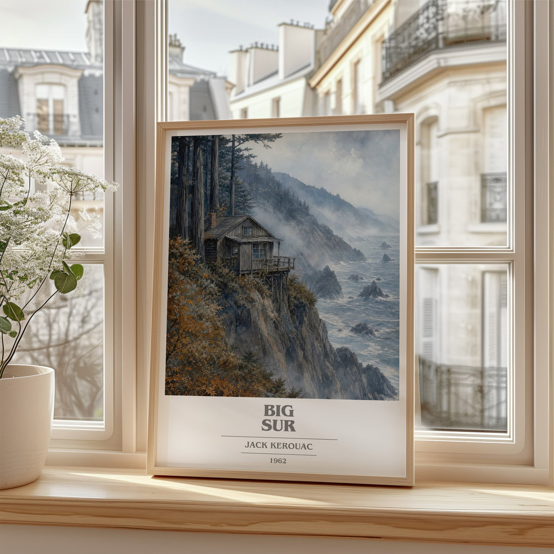Big Sur book cover poster colour and style options – Jack Kerouac book art