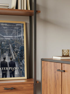 Player Piano book watercolour illustration paper finish options – matte satin gloss