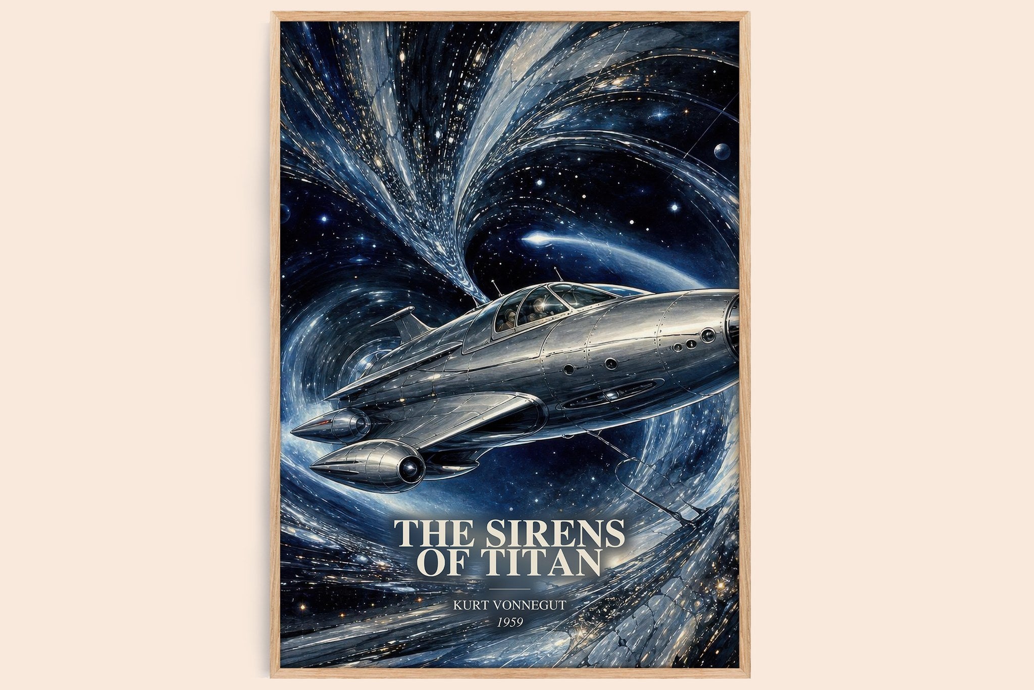 The Sirens of Titan Book Watercolour Illustration by Kurt Vonnegut