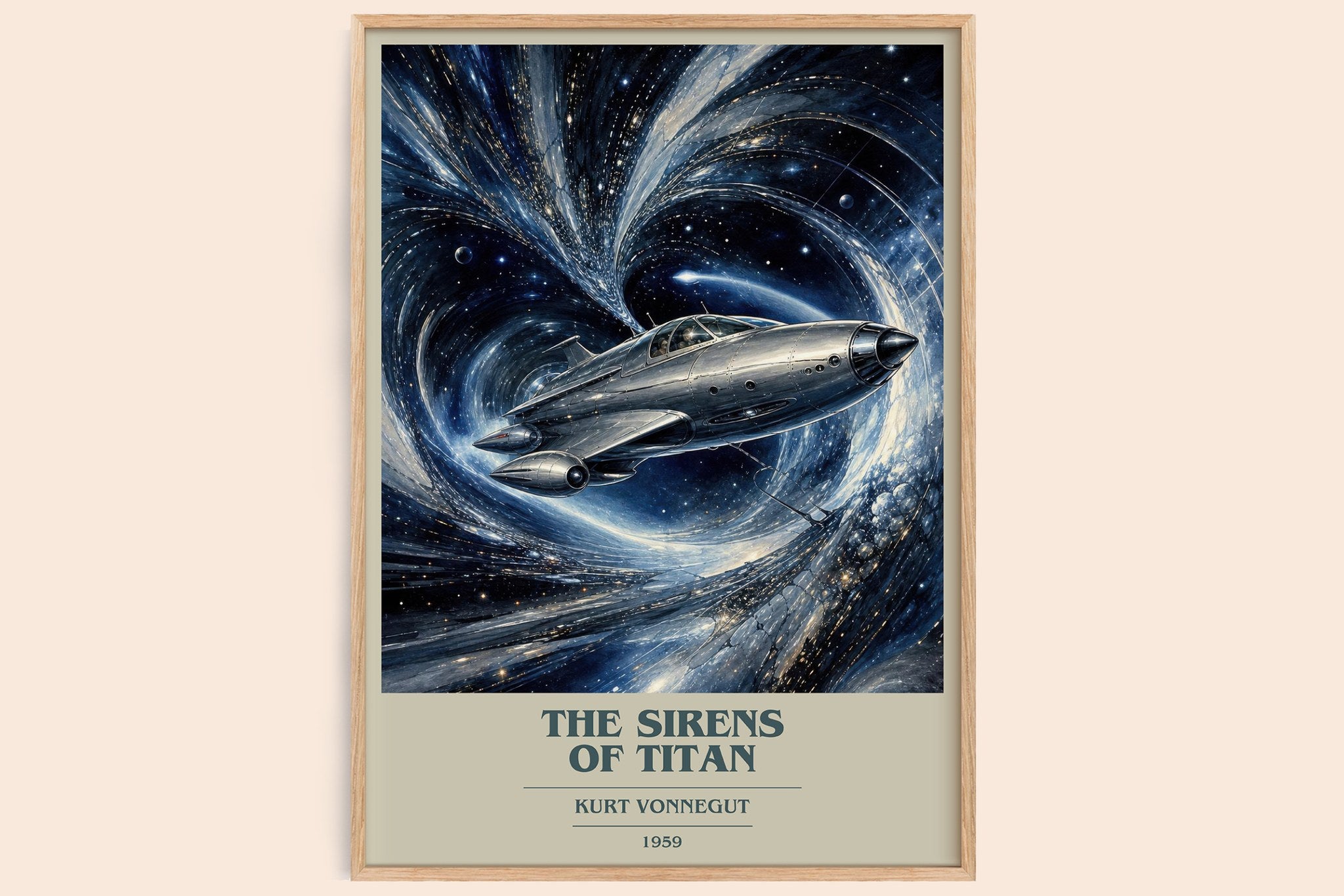 The Sirens of Titan Book Cover Poster by Kurt Vonnegut