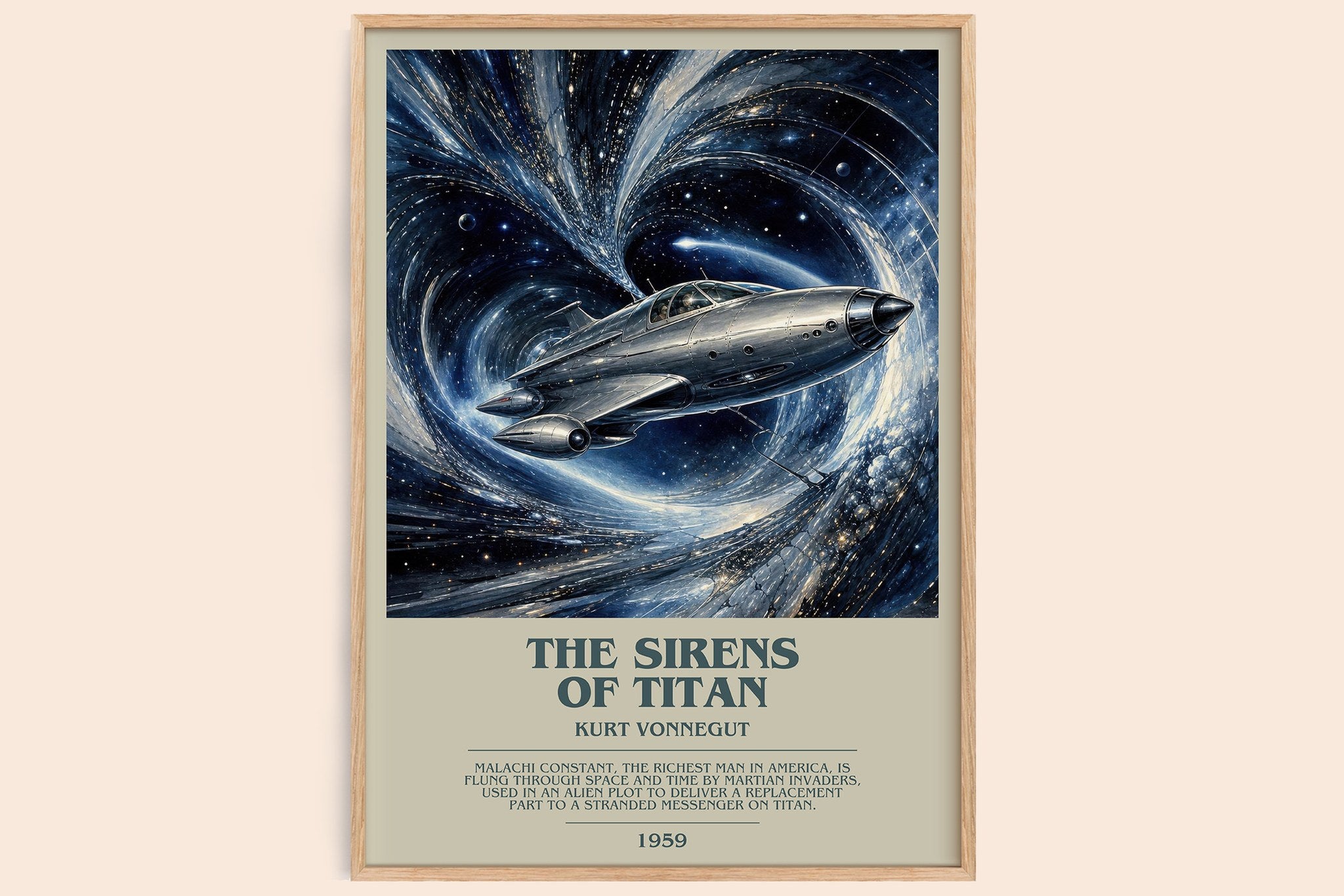 The Sirens of Titan Bookish Wall Art by Kurt Vonnegut