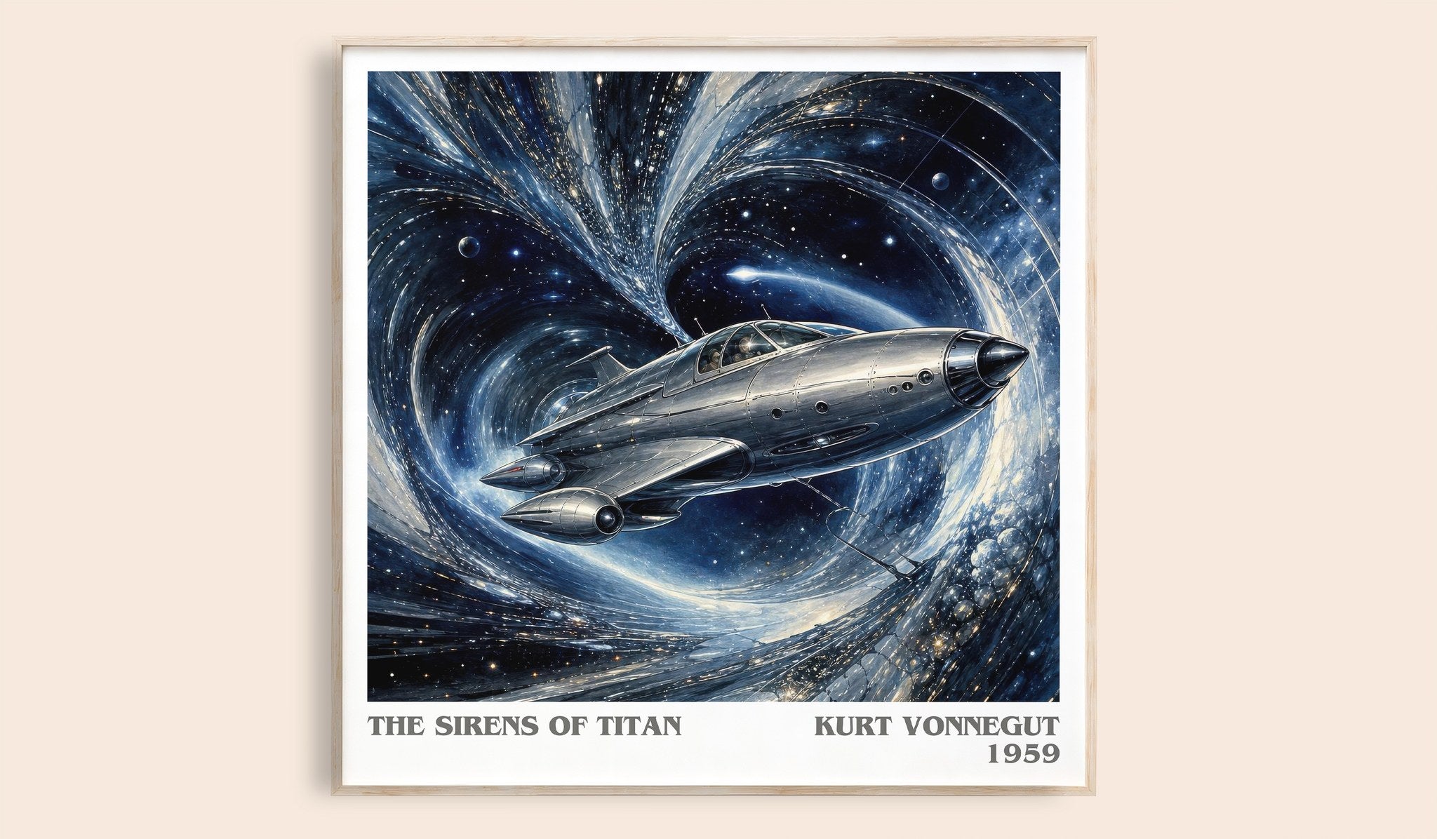 The Sirens of Titan Literary Art Print by Kurt Vonnegut