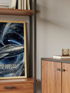 The Sirens of Titan book watercolour illustration paper finish options – matte satin gloss