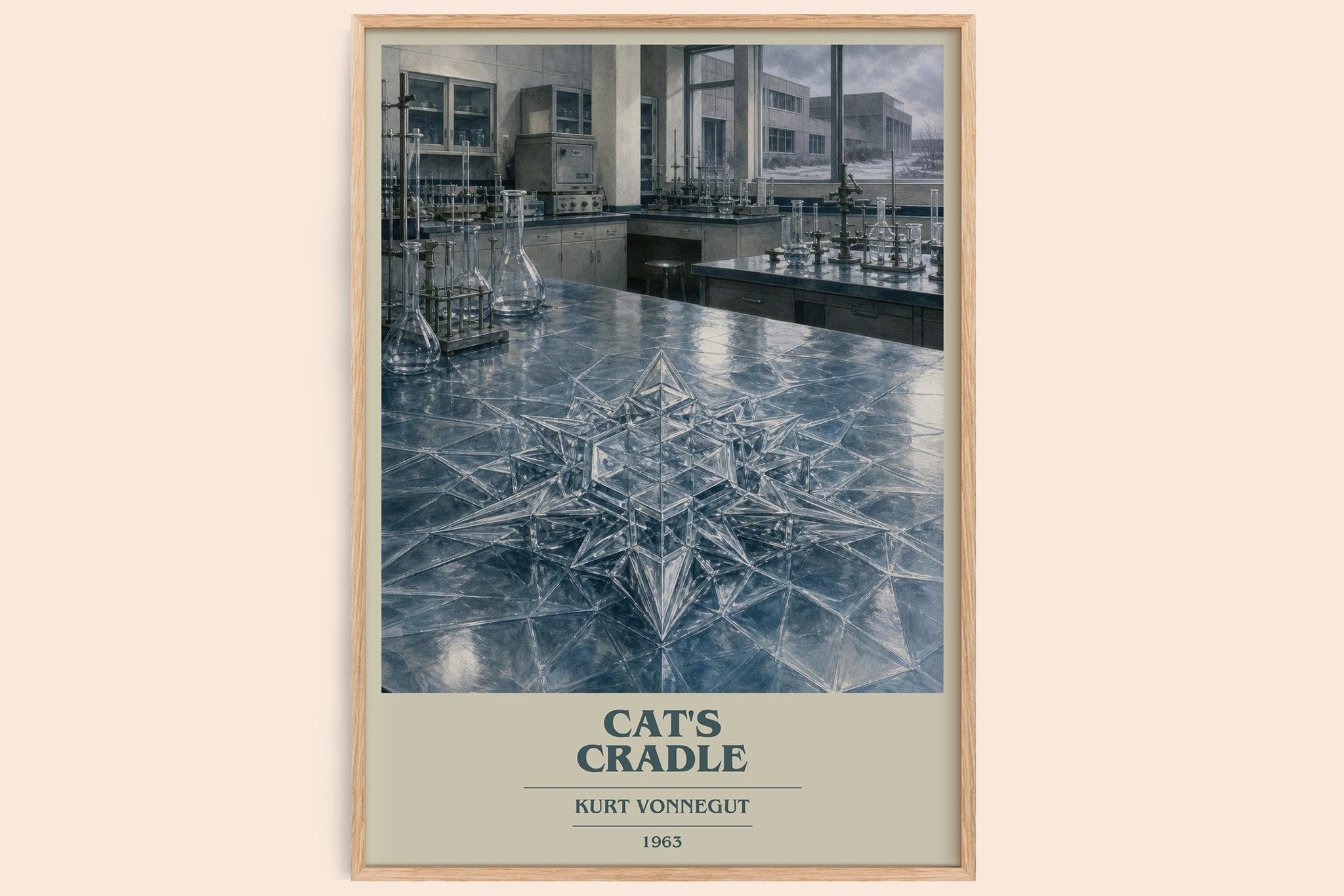 Cat's Cradle Book Cover Poster by Kurt Vonnegut