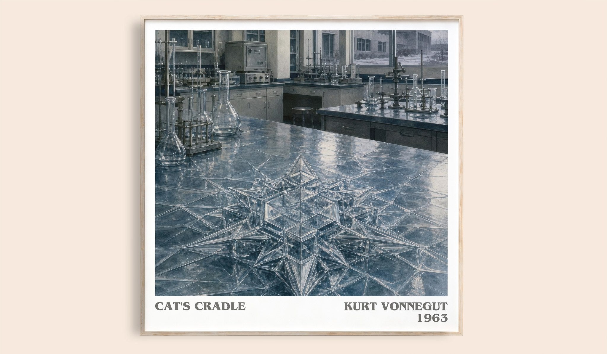 Cat's Cradle Literary Art Print by Kurt Vonnegut