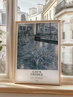 Cat's Cradle book cover poster colour and style options – Kurt Vonnegut book art