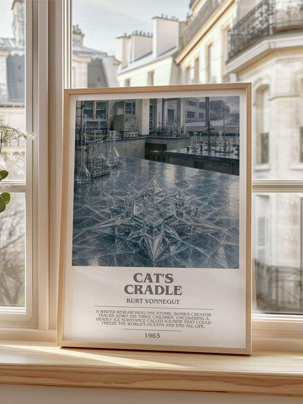 Cat's Cradle bookish poster colour and style options – Kurt Vonnegut book art