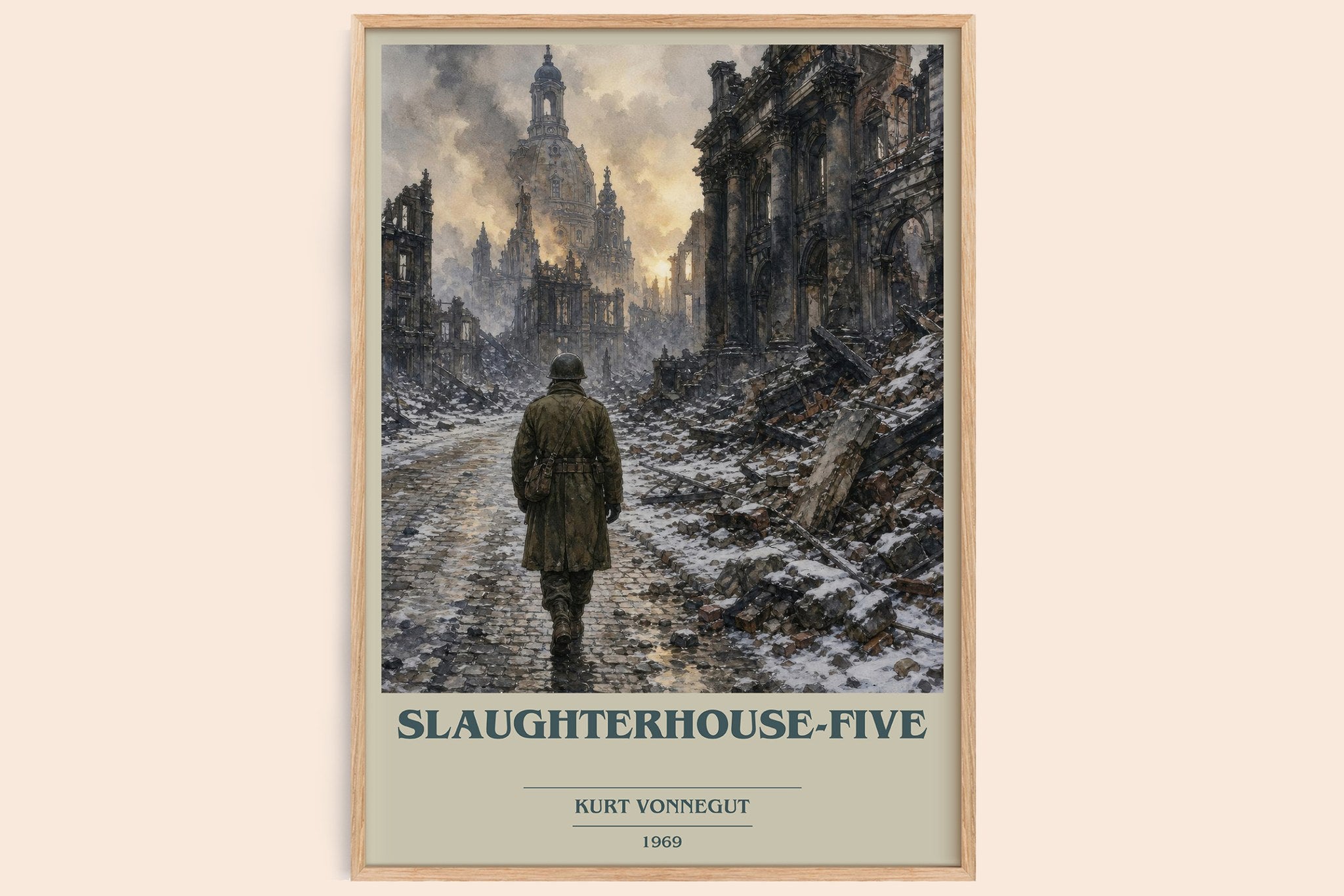 Slaughterhouse-Five Book Cover Poster by Kurt Vonnegut