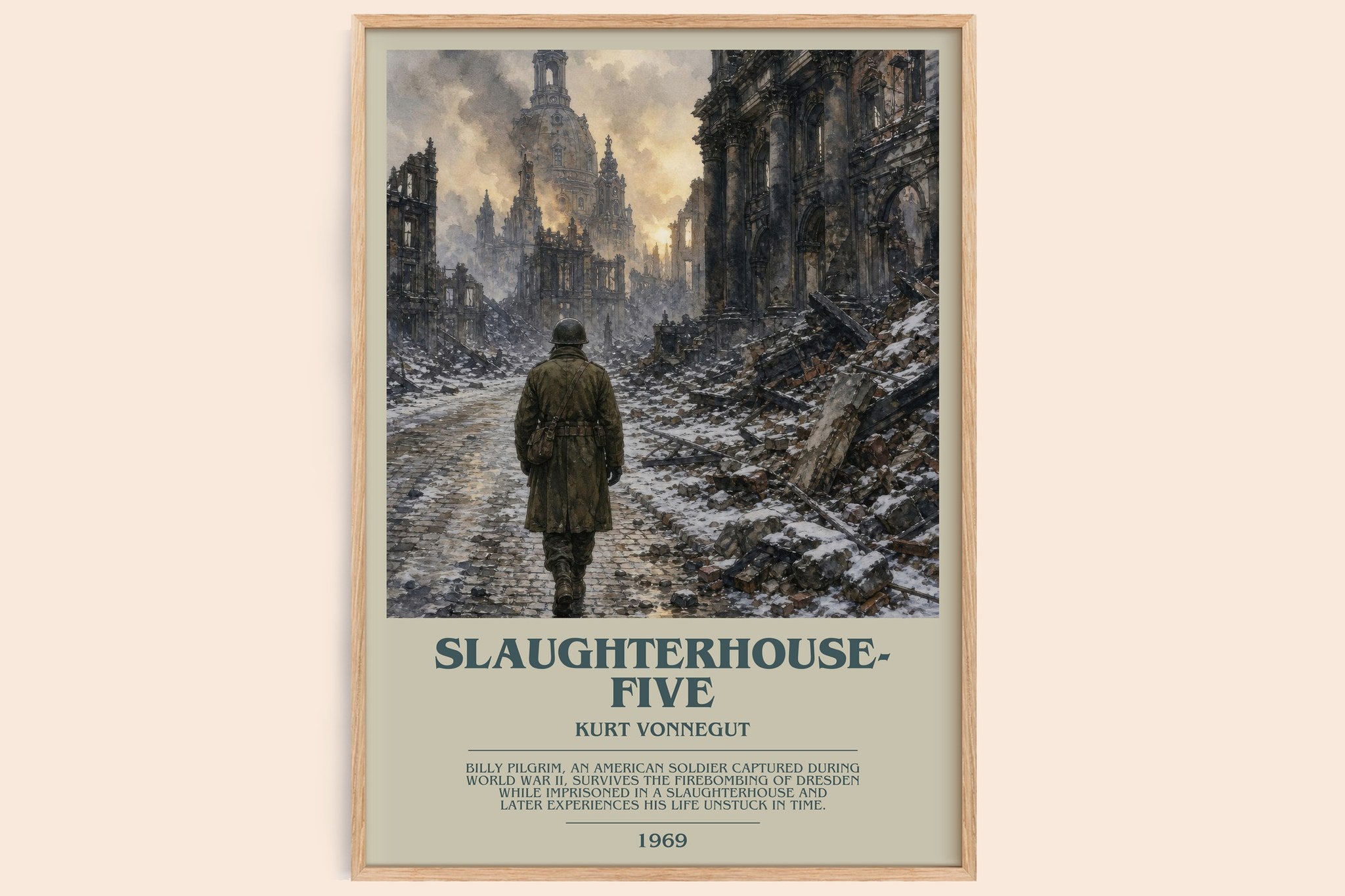 Slaughterhouse-Five Bookish Wall Art by Kurt Vonnegut