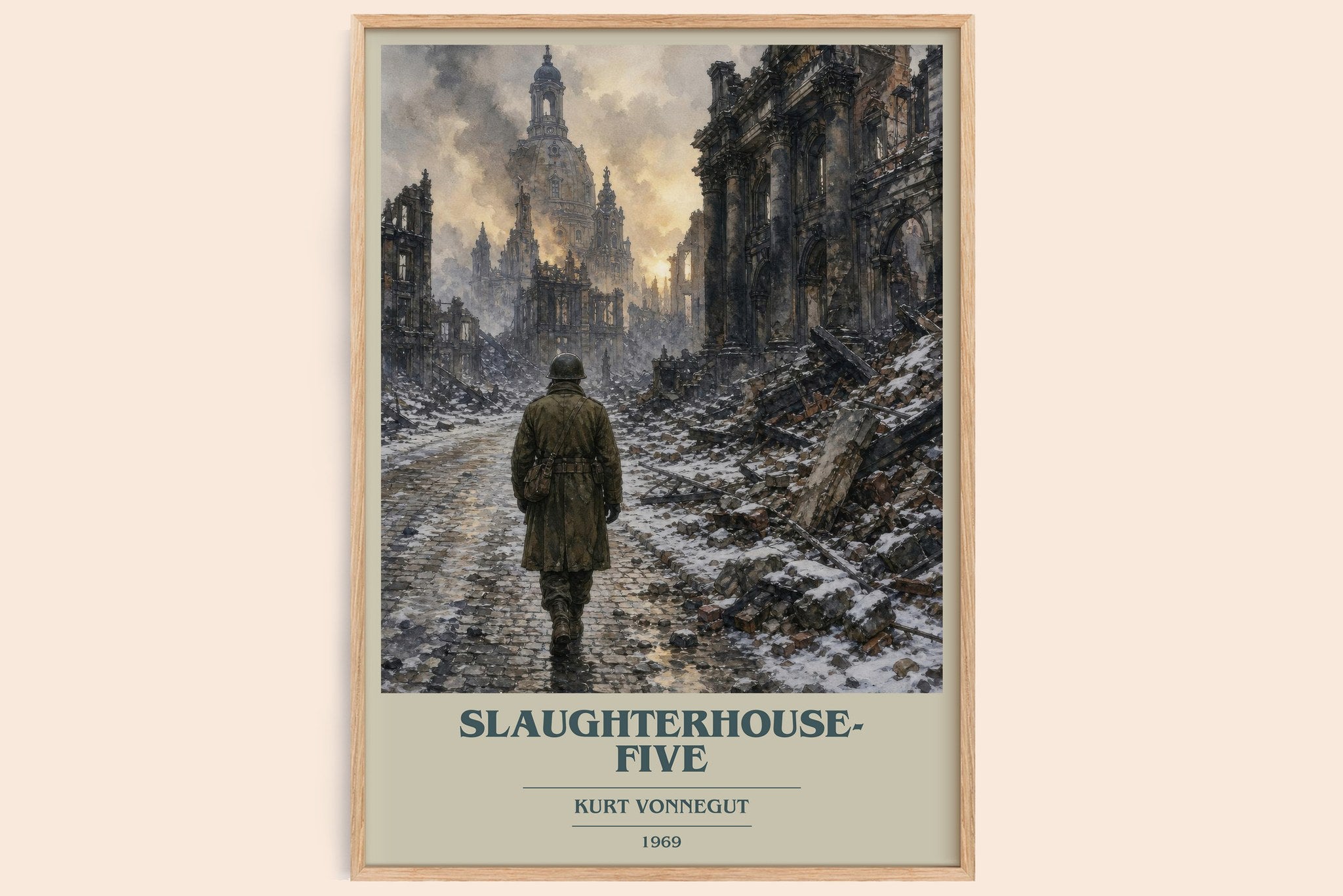 Slaughterhouse-Five Book Cover Poster by Kurt Vonnegut