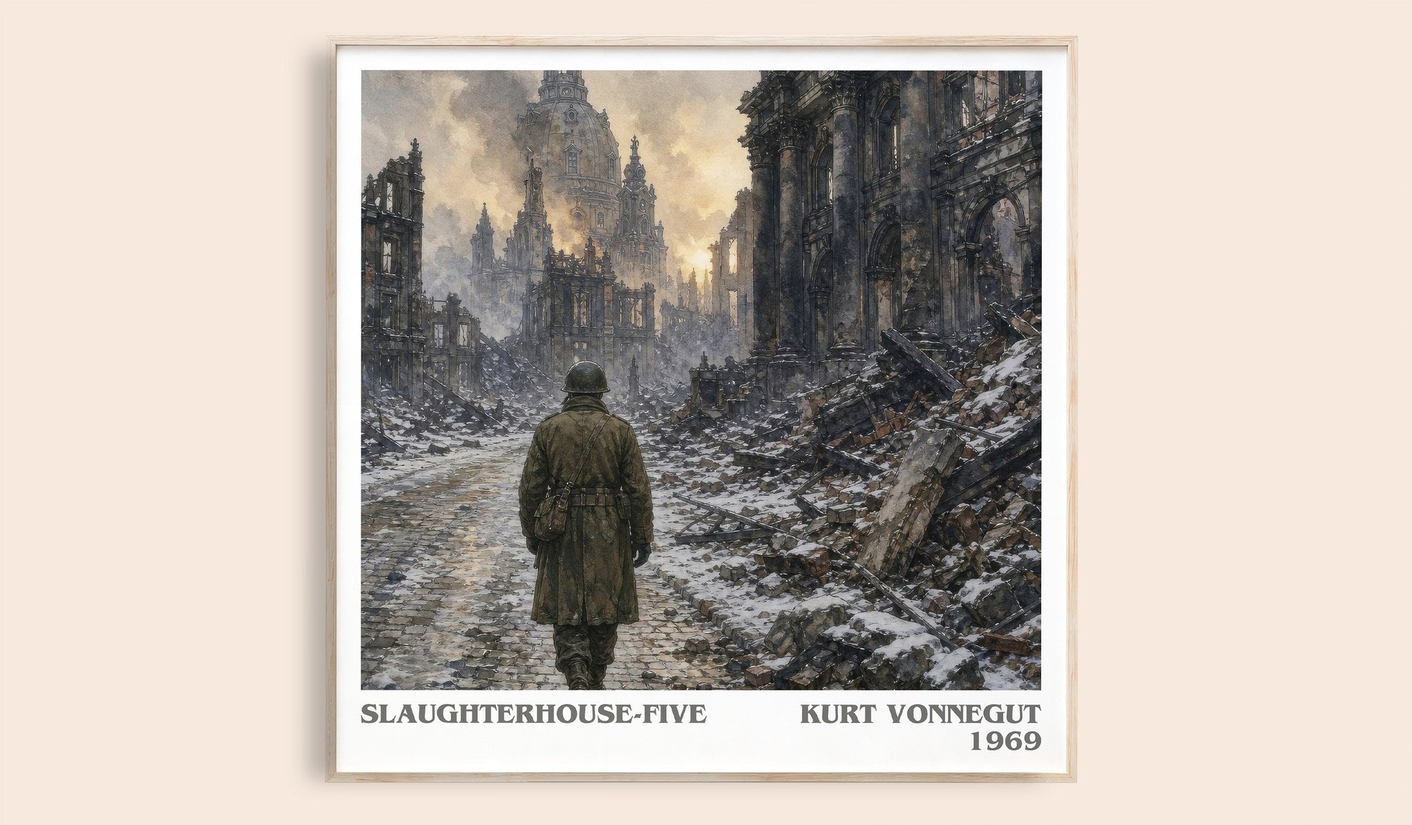 Slaughterhouse-Five Literary Art Print by Kurt Vonnegut
