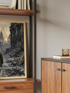 Slaughterhouse-Five book watercolour illustration paper finish options – matte satin gloss