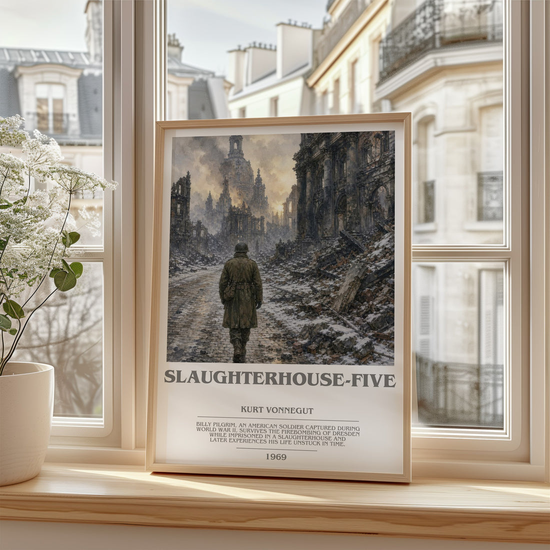 Slaughterhouse-Five bookish poster colour and style options – Kurt Vonnegut book art