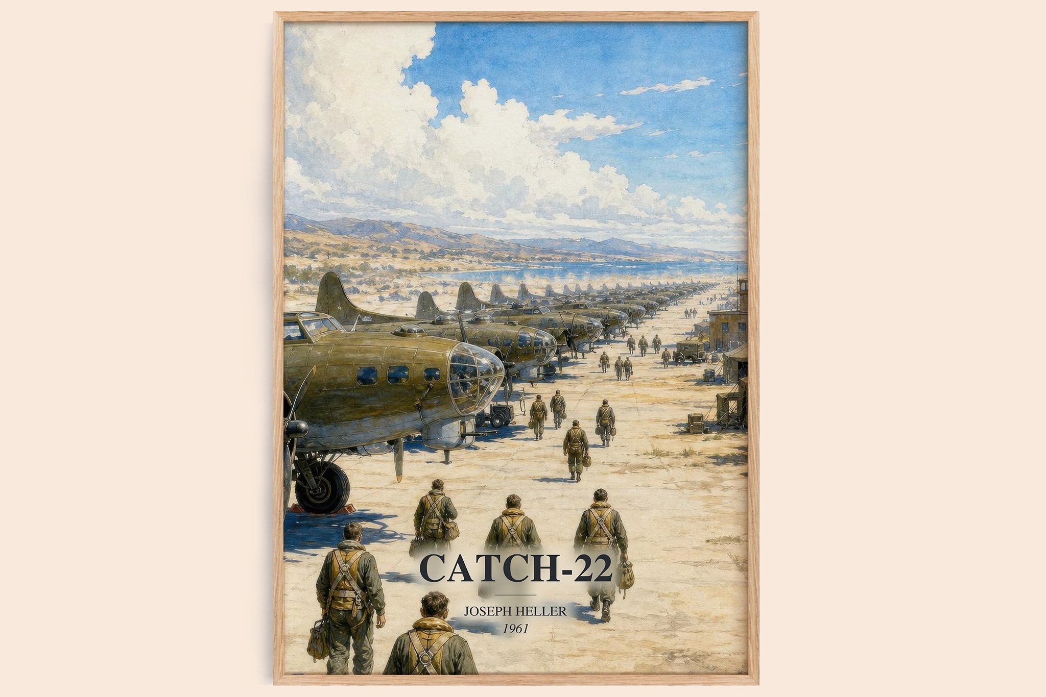 Catch-22 Book Watercolour Illustration by Joseph Heller