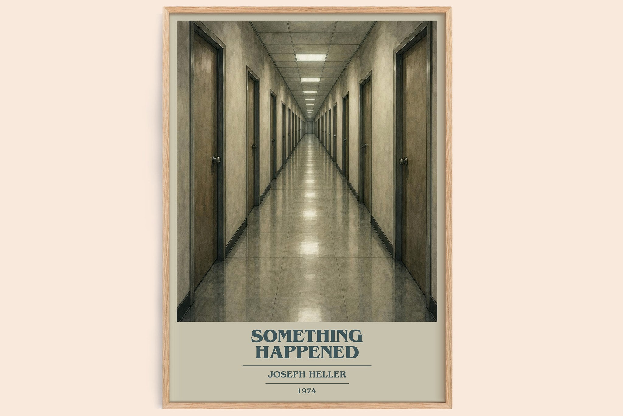 Something Happened Book Cover Poster by Joseph Heller