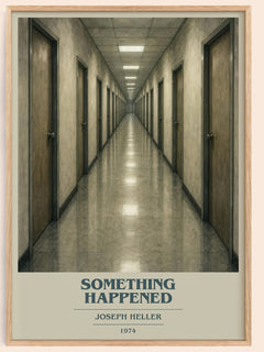 Something Happened book cover book poster by Joseph Heller – framed literary art print