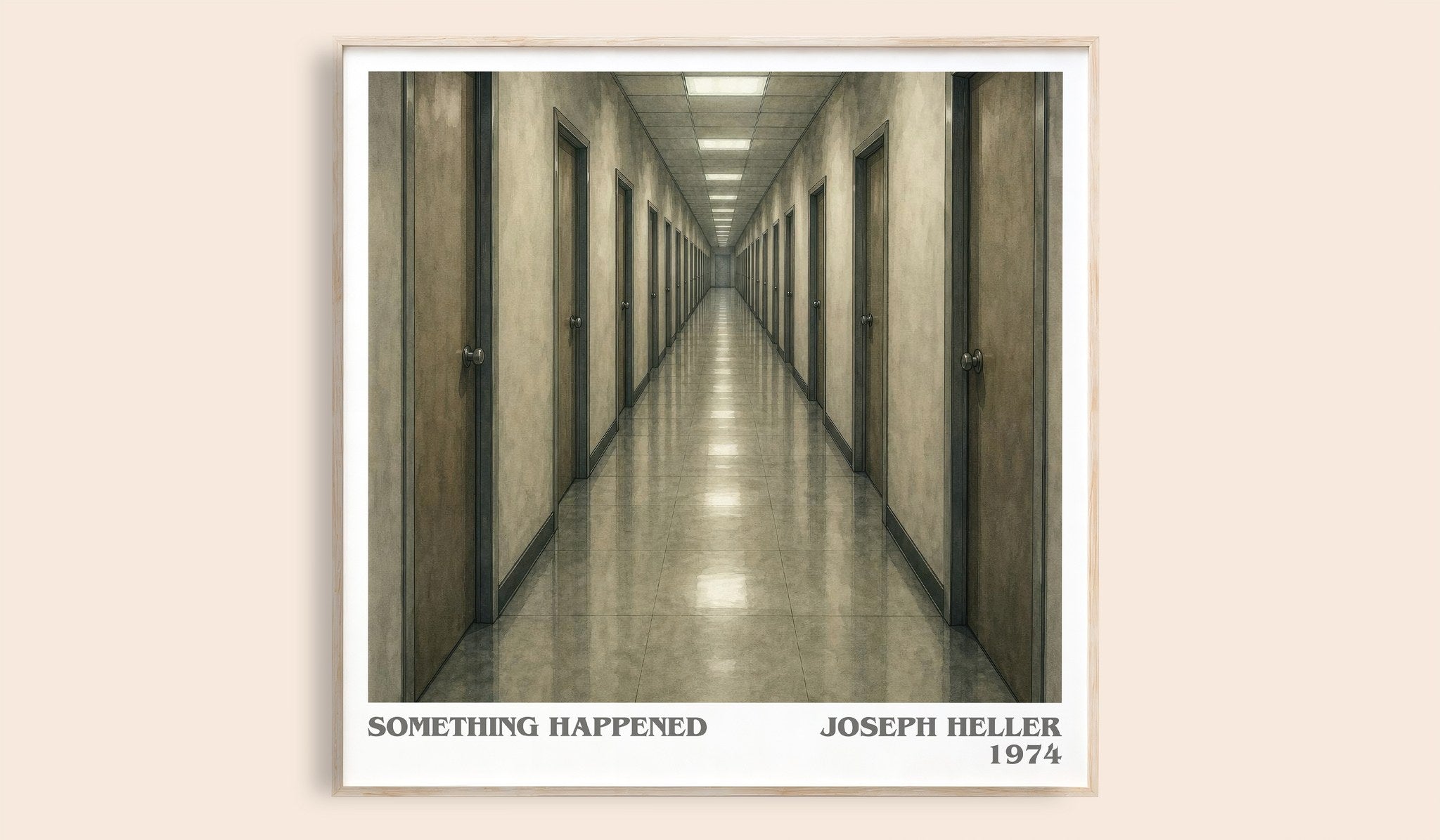Something Happened Literary Art Print by Joseph Heller