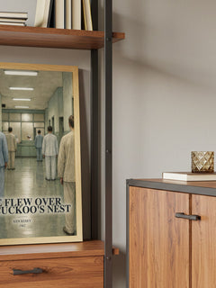 One Flew Over the Cuckoo's Nest book watercolour illustration paper finish options – matte satin gloss