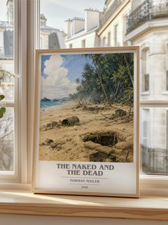 The Naked and the Dead book cover poster colour and style options – Norman Mailer book art