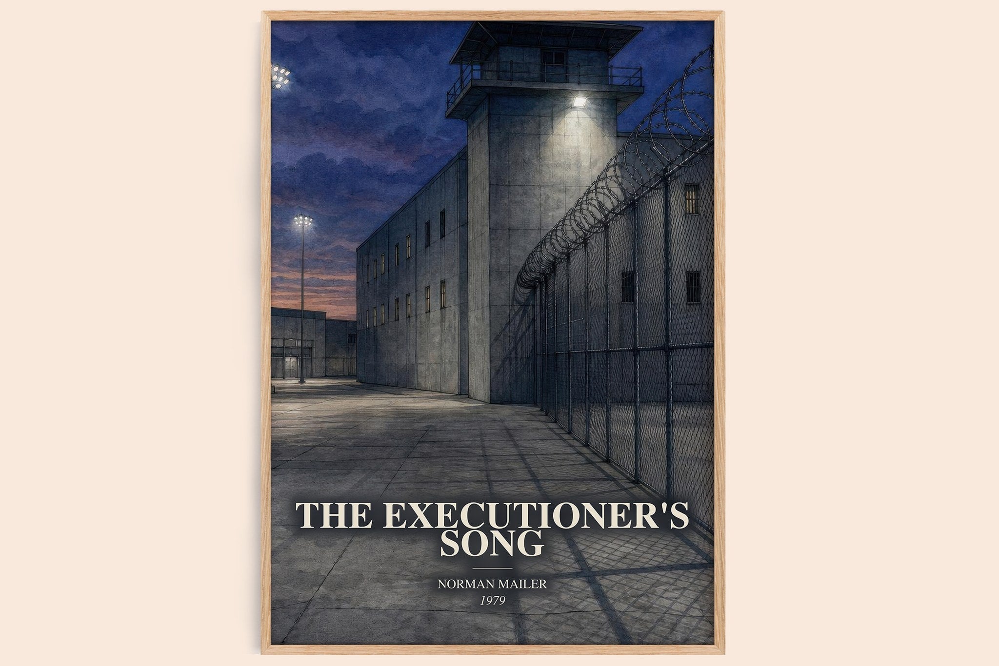 The Executioner's Song Book Watercolour Illustration by Norman Mailer