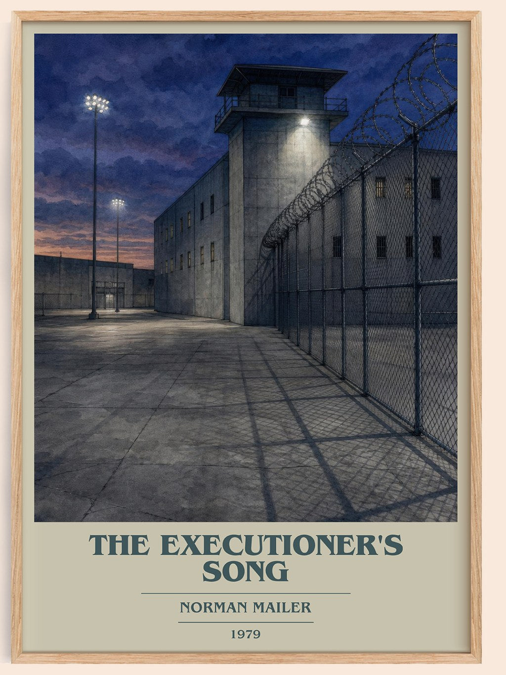The Executioner's Song book cover book poster by Norman Mailer – framed literary art print