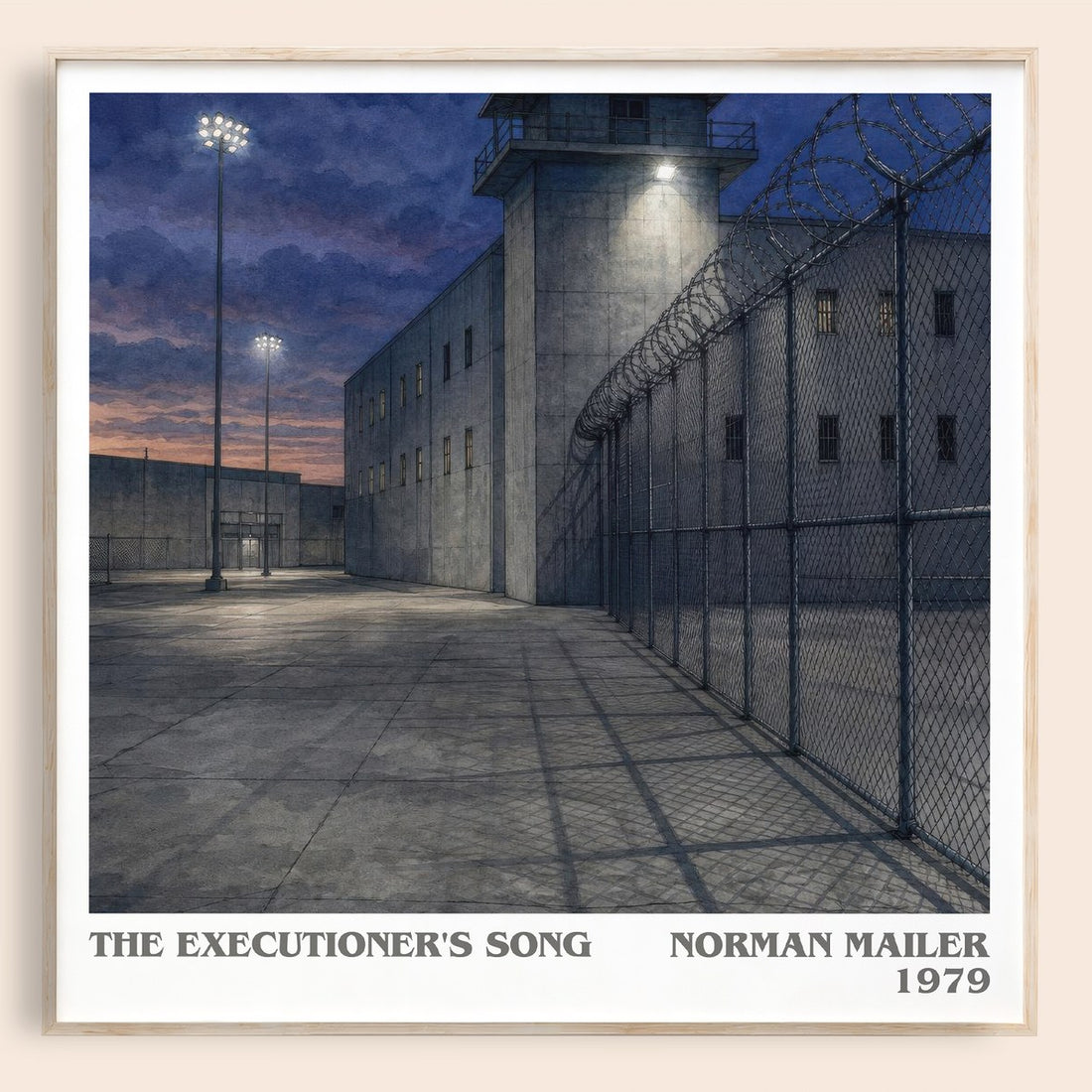 The Executioner's Song literary book poster by Norman Mailer – framed literary art print