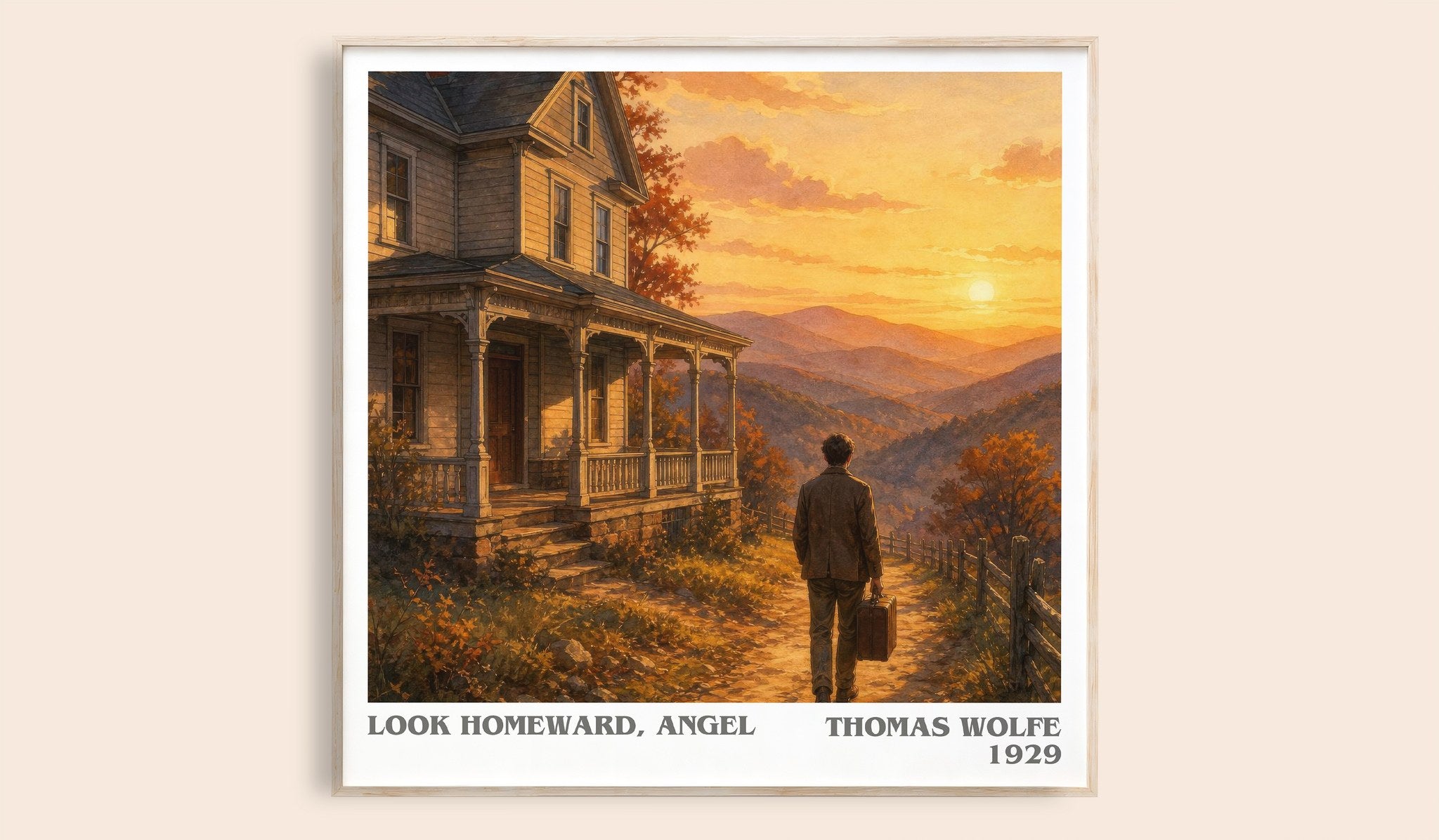 Look Homeward, Angel Literary Art Print by Thomas Wolfe