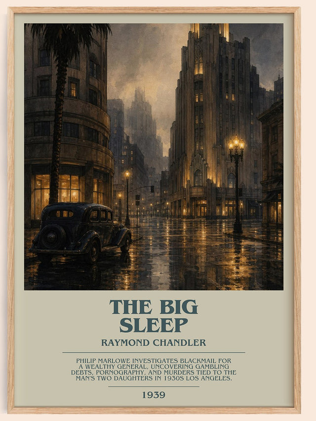 The Big Sleep Bookish Wall Art by Raymond Chandler