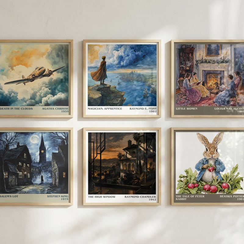 The High Window literary art print colour and style options – Raymond Chandler book art