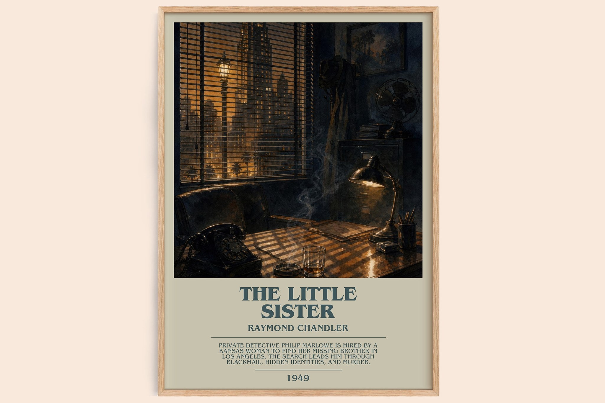 The Little Sister Bookish Wall Art by Raymond Chandler