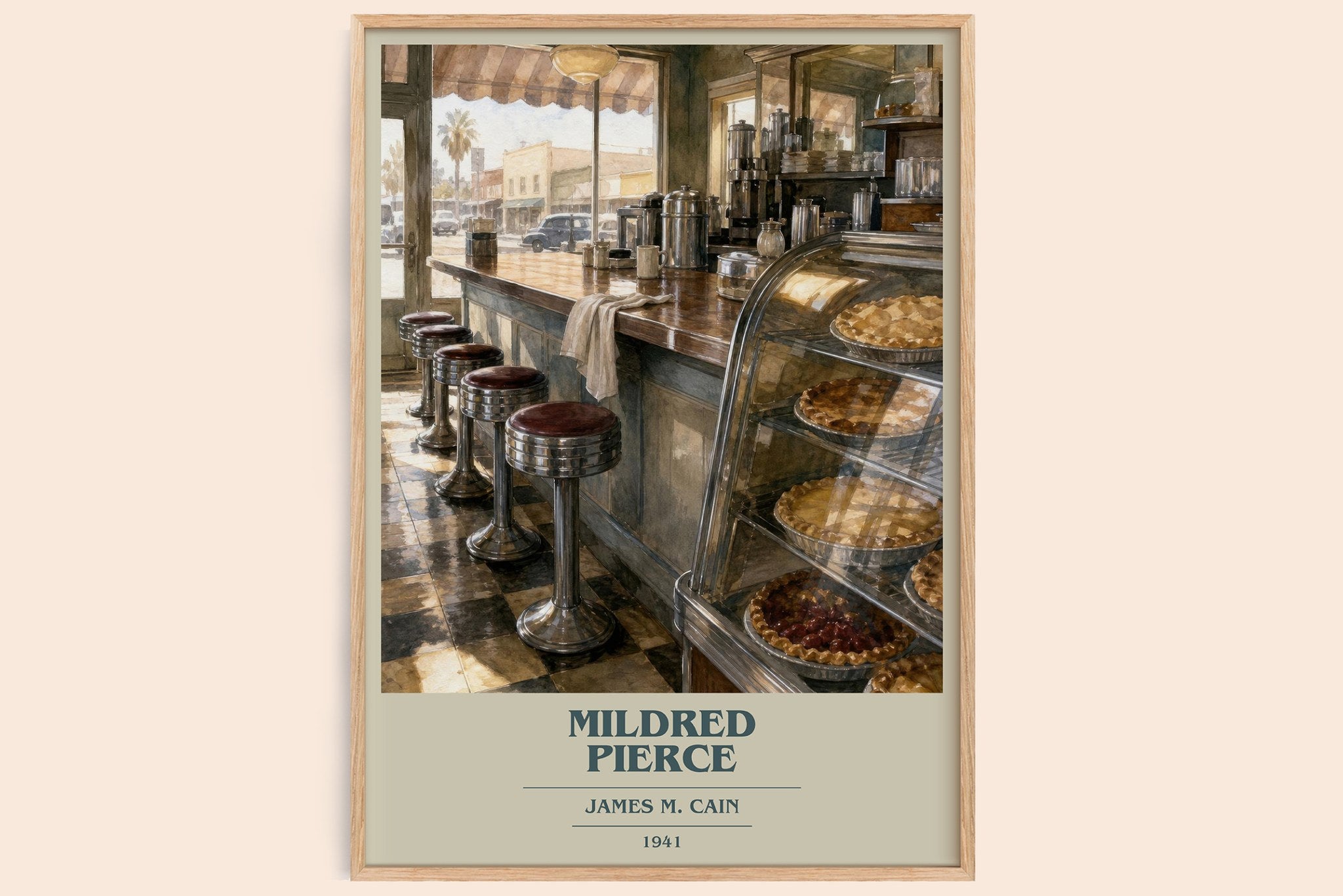 Mildred Pierce Book Cover Poster by James M. Cain