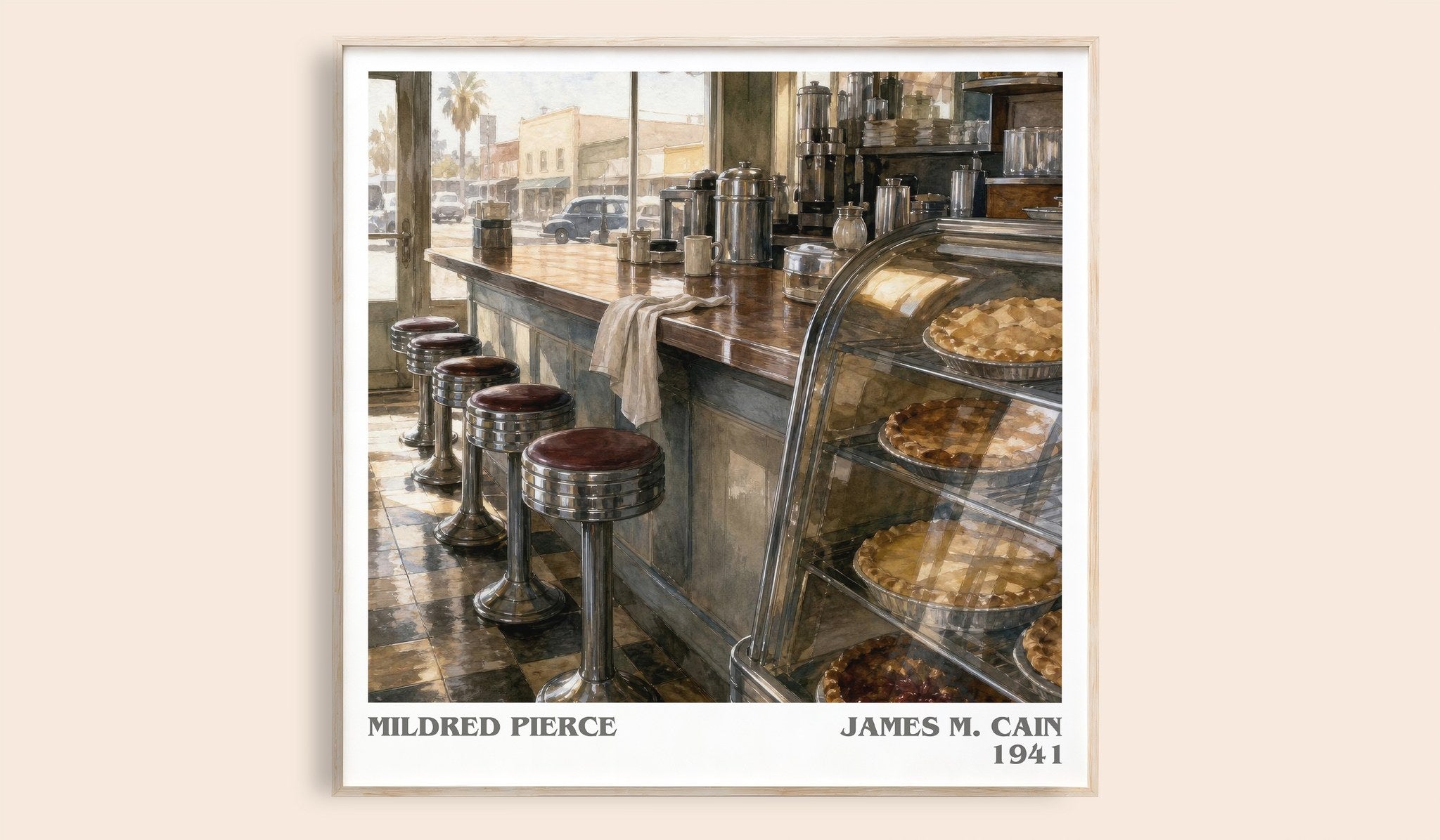 Mildred Pierce Literary Art Print by James M. Cain