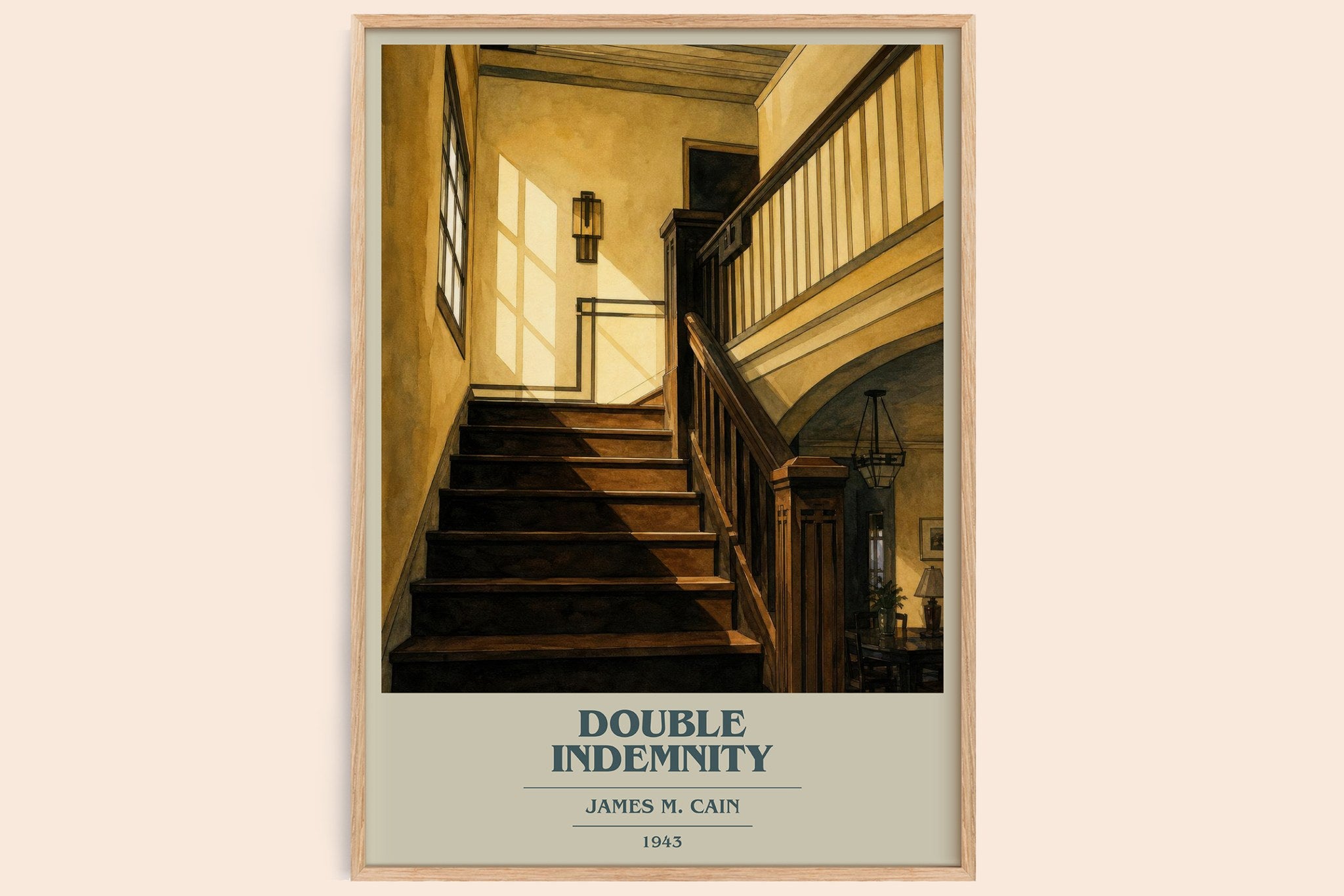 Double Indemnity Book Cover Poster by James M. Cain