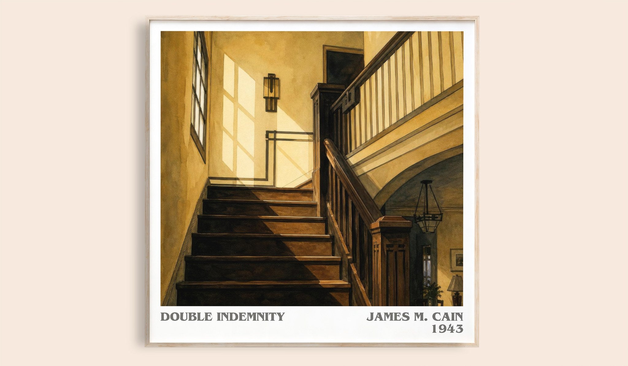 Double Indemnity Literary Art Print by James M. Cain