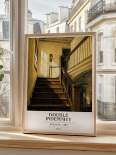 Double Indemnity book cover poster colour and style options – James M. Cain book art