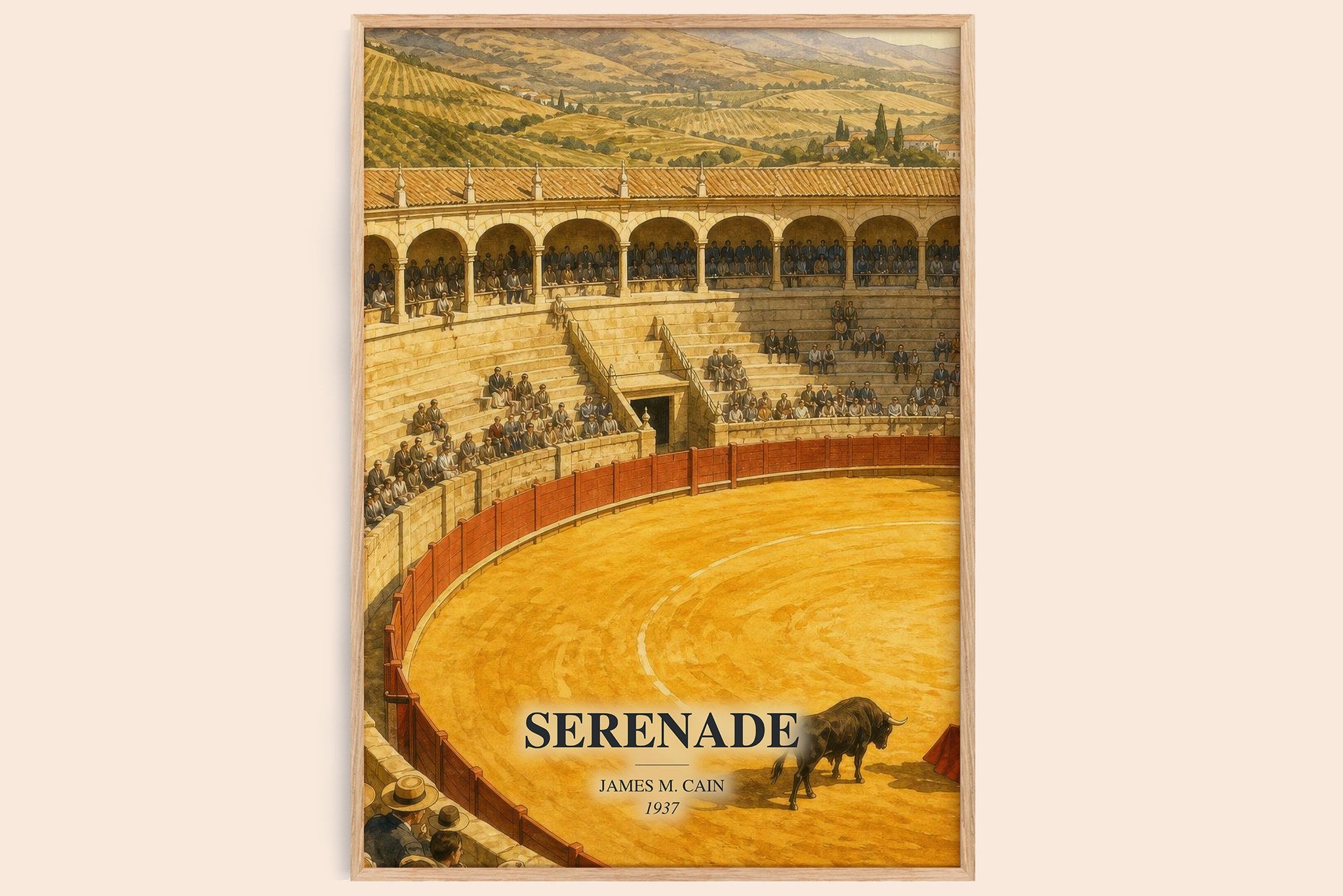 Serenade Book Watercolour Illustration by James M. Cain