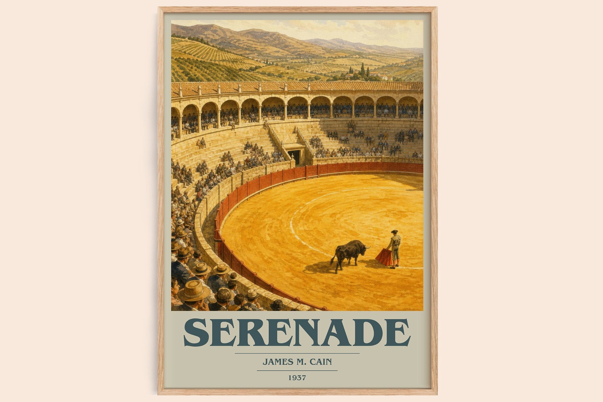 Serenade Book Cover Poster by James M. Cain