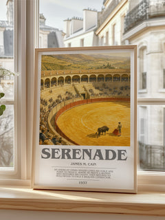 Serenade bookish poster colour and style options – James M. Cain book art