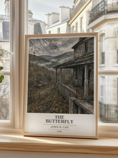 The Butterfly book cover poster colour and style options – James M. Cain book art