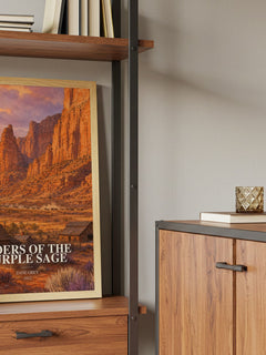 Riders of the Purple Sage book watercolour illustration paper finish options – matte satin gloss