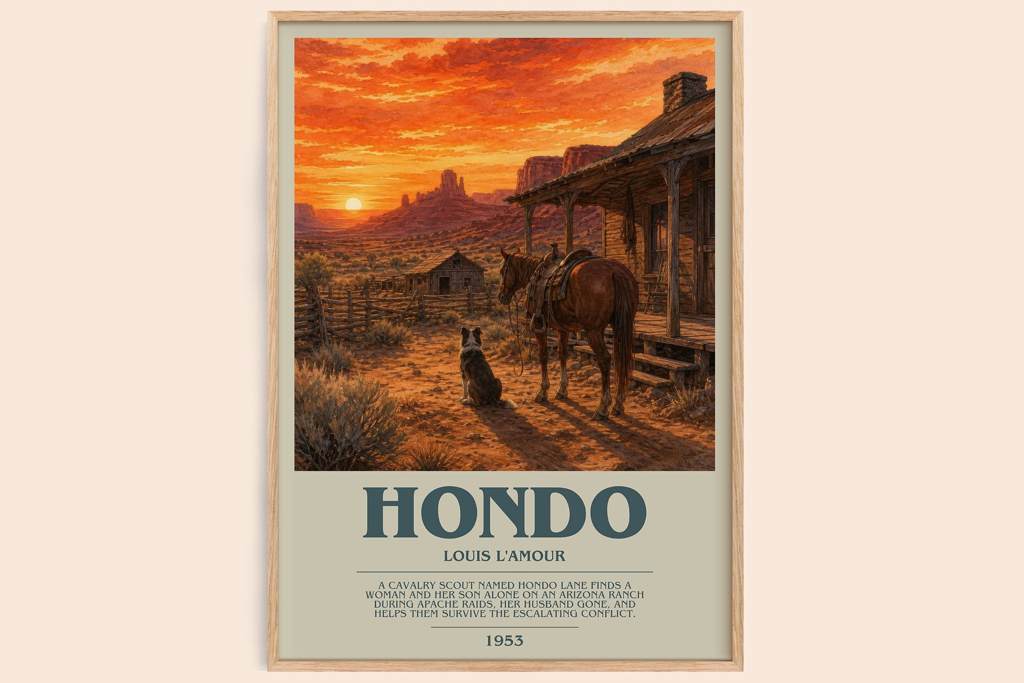 Hondo Bookish Wall Art by Louis L'Amour
