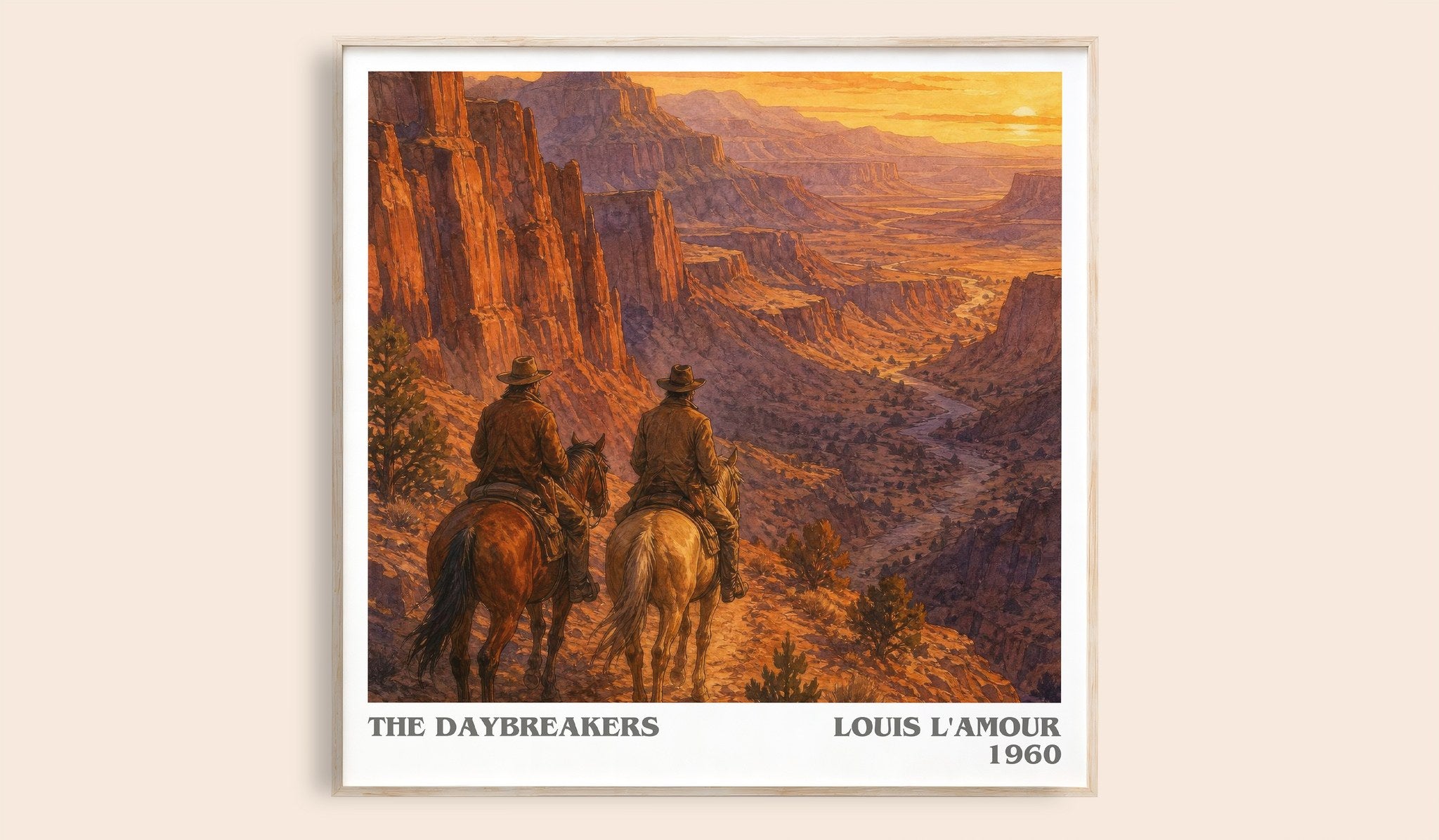 The Daybreakers Literary Art Print by Louis L'Amour