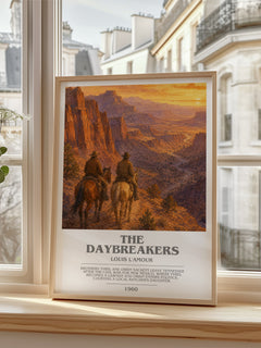The Daybreakers bookish poster colour and style options – Louis L'Amour book art