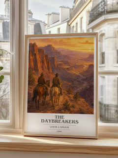 The Daybreakers book cover poster colour and style options – Louis L'Amour book art