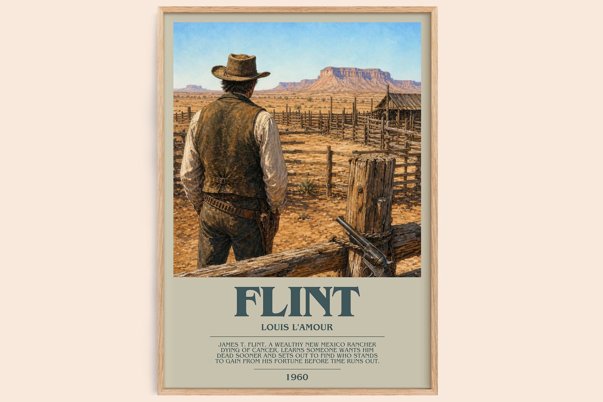 Flint Bookish Wall Art by Louis L'Amour